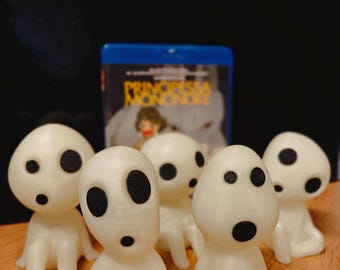 Glow-in-the-Dark Japanese Kodama - 3D Printed Anime Figurines