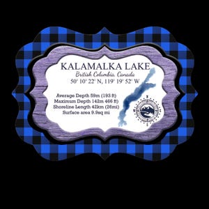 Décoration d'arbre de Noël Kalamalka Lake BC