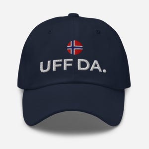 UFF DA HAT: Norwegian Baseball Cap, Uffda Gift, Norway Country Flag