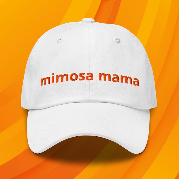 Gorra de béisbol bordada MIMOSA MAMA: Gorra para el brunch, regalo único para el Día de la Madre.