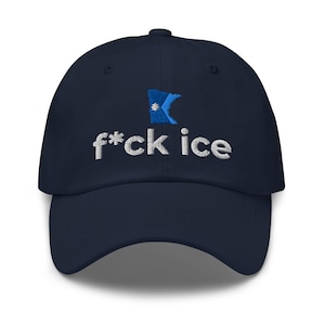F*CK ICE Hat: Minnesota Strong Gift with MN State Flag