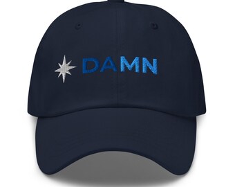 DAMN MINNESOTA Baseball Hat: Embroidered North Star MN Strong Gift
