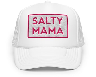 SALTY MAMA Trucker Hat: Beach Vacation, Stay Salty, Mothers Day Gift