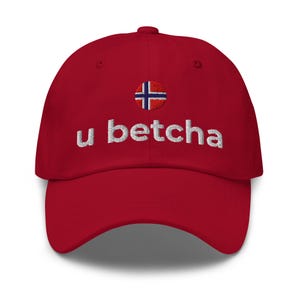 U BETCHA HAT: Norway Country Flag Norwegian Gift