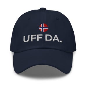 UFF DA HAT: Norwegian Baseball Cap, Minneapolis Uffda Gift, Norway Country Flag