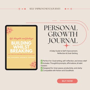 Guided journal, Mindfulness journal, Wellness planner, Self-care journal, Personal development , reflection journal, Goal-setting planner