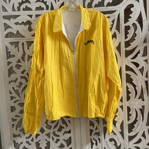 Vintage Camel Joe Yellow Windbreaker Jacket – XL – 90s Promo Outerwear