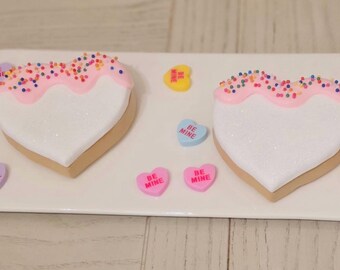 Valentine’s Day fake cookies/ tiered tray decor
