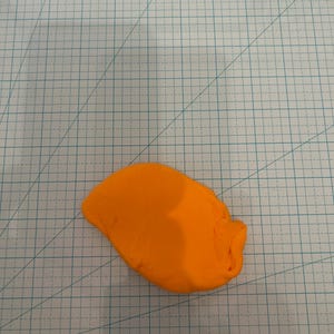 Orange air dry foam clay