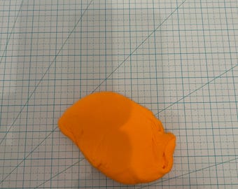 Orange air dry foam clay