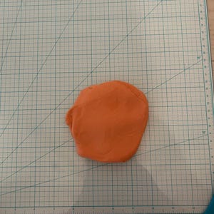 Orange/ Pumpkin color air dry foam clay