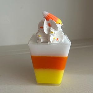 large candy corn Jell-O shot/ Halloween fake bake/ Halloween decor/ Candy corn/ fake candy corn/ faux Halloween decor