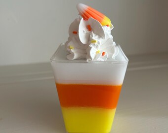 Maíz dulce de resina grande con gelatina: decoración de repostería falsa para Halloween