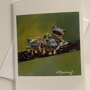 Karte - Drei Frösche
