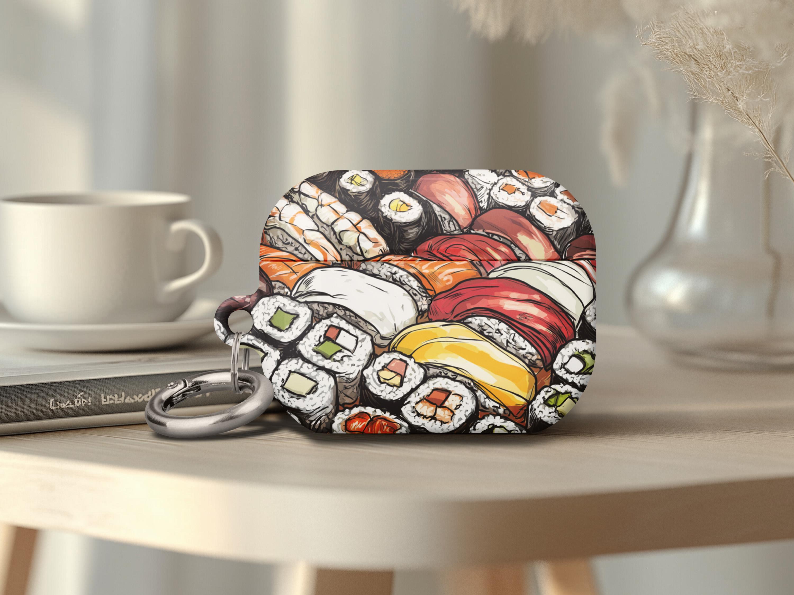 Japanese Airpods Gen 4 Case Cartoon Paint Sushi Art Airpods Pro 2
