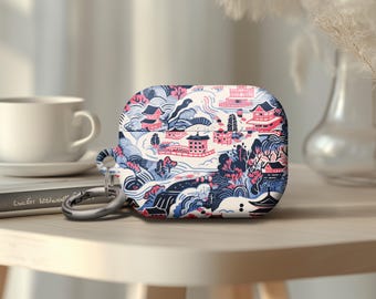 Japanese Cute Landscape Painting AirPods 4 Case Stylish Protective Perfect lover Gift Designer AirPods Pro 2 Cover Keychain Cute & Durable
