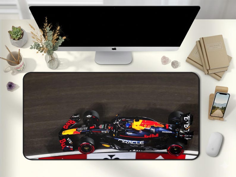 Motor Racing Desk Red Bull Racing F1 Overhead Desk Mat With Mouse Pad Las Vegas Casino ...