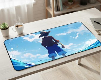 Holiday Gift Anime Ocean Desk Mat Large Mouse Pad for Gamers Custom Gaming Setup Decor Gift for Boyfriend Christmas Gift for Him D134