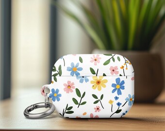 AirPods Gen 4 Case Airpods Pro 2 Protective Cover Colorful Flower Cartoon Design Idea AirPods Pro 1 Case Birthday Gift Case Keychain Ring