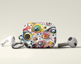 Keith Harring Inspired Colorful Graffiti Airpods Case, Street Art