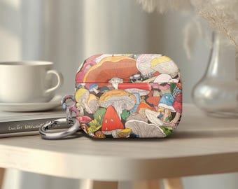 AirPods Gen 4 Case Cover Cute AirPods Pro 2 Case Colorful Mushroom Airpods Pro 1 Case with Keychain Ring Airpods Gen 3 Case