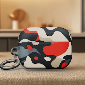Airpod Pro 2 Case Camouflage Design Classic Airpod Pro 1 Cover Birthday Gift for Easy Carry Keychain Ring