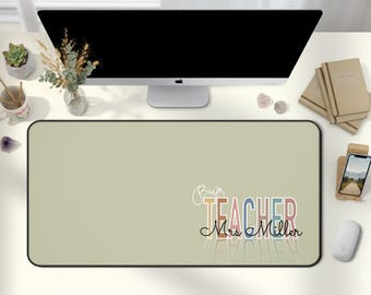 Special Education Teacher Desk Mat Personalized Name Large Mousepad SPED Teacher Gift Office Decor Aesthetic Classroom Accessories D182