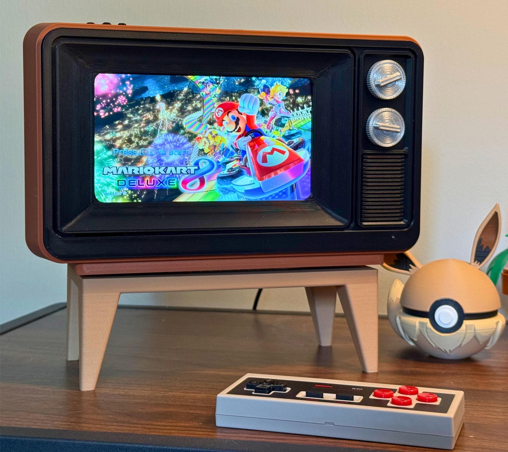 Retro TV Stand for Nintendo Switch: OG & OLED, Customizable