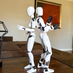 Dummy 13 & PAM (Posable Artist&#39;s Model) ~ Male and Female Fully Articulated Mannequin Figures ~ Size and Color Choice ~ 2 Pack ~ Poseable