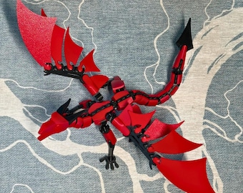 Dummy 13 Dragon Action Figure Fully Articulated ~ Customizable Size and Color Choice ~ Dungeons & Dragons ~ Posable Artist's Model Poseable