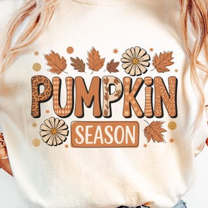 Calabaza Temporada Otoño PNG Letras Otoño Arte Clipart – Linda sublimación de camiseta retro de otoño, acogedor PNG con estética de calabaza para tazas y decoración