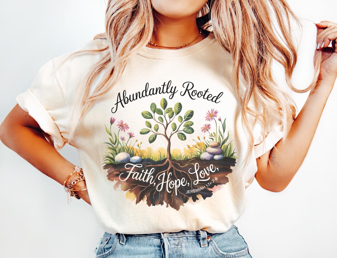 Abundantly Rooted PNG, Faith Hope Love Jeremiah 17:7-8 Bible Verse ...