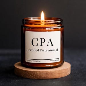 CPA kaars grappige accountant cadeau belasting seizoen cadeau CPA cadeau voor vriend Nieuwe boekhouder cadeau bureau cadeau voor accountant CPA verjaardagskaars