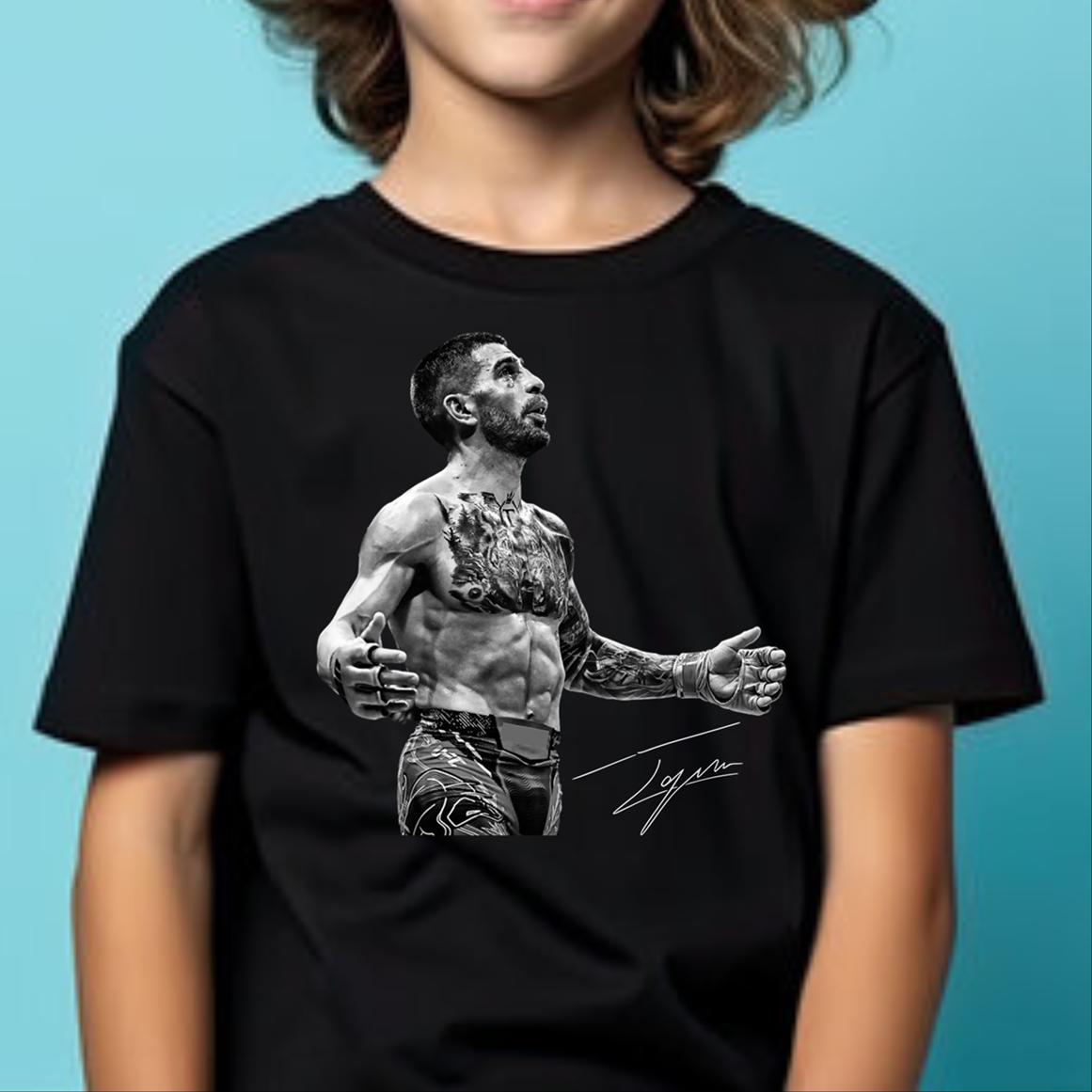 UFC イリア・トプリア 肖像画 & 限定Tシャツ 格闘技 イリア トプリア Ilia Topuria UFC ヴィンテージ加工