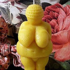 Free USA Shipping Beeswax Fertility Goddess Venus of Willendorf Candle