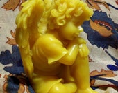 Beeswax Sleeping Angel Cherub Candle