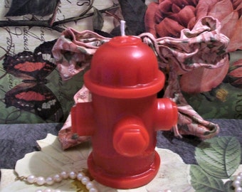 Free USA Shipping Beeswax Fire Hydrant Candle