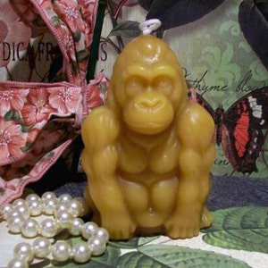 Free USA Shipping Beeswax Ape Gorilla Candle image 2