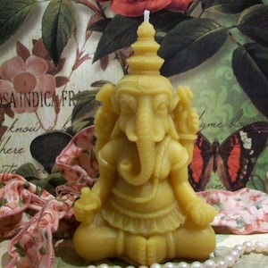 Free USA Shipping Hindu Lord Ganesha Ganesh Beeswax Candle God