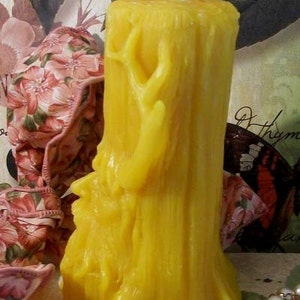 Free USA Shipping Beeswax Green Man Spirt Of The Tree Greenman Candle Large image 3