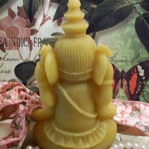 Free USA Shipping Hindu Lord Ganesha Ganesh Beeswax Candle God image 4