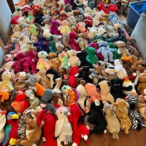 Teeny TY's for everyone! Pile on the fun! So many toys and all the time in  the world.