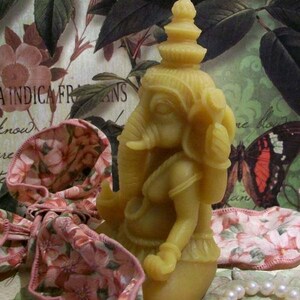 Free USA Shipping Hindu Lord Ganesha Ganesh Beeswax Candle God image 3