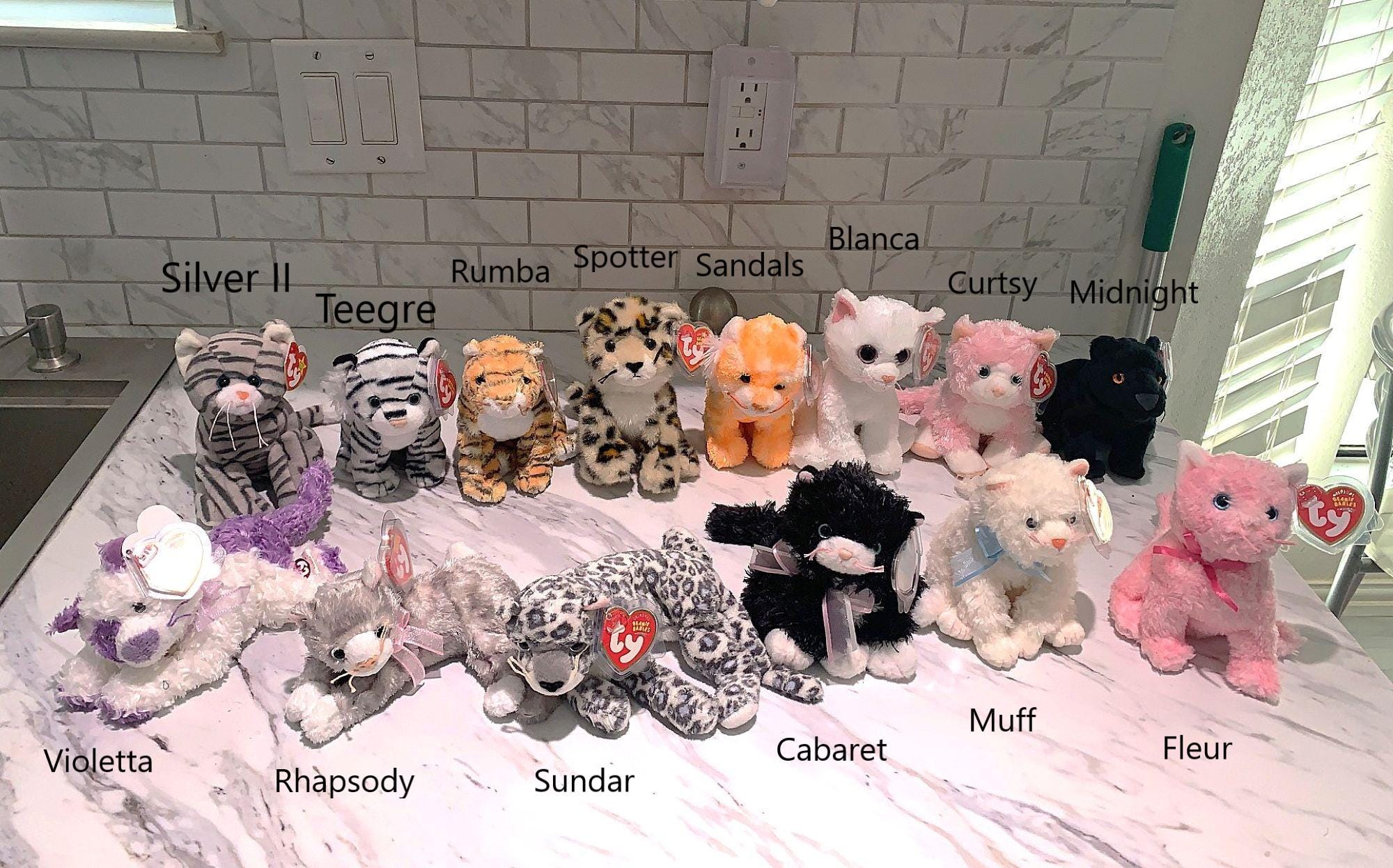 Ty Cat Beanie Babies Prices Vary - Etsy