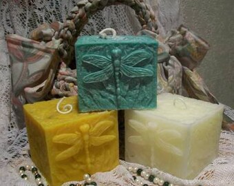 Free USA Shipping Beeswax Dragonfly Candle Choice Of Color