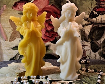 Free USA Shipping Beeswax Angel Candle Choice Of Color