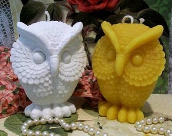 Beeswax Owl Candle Choice Of Color