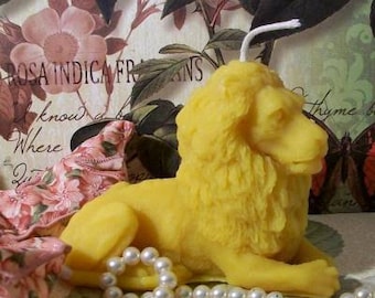 Free USA Shipping Beeswax Lion Candle