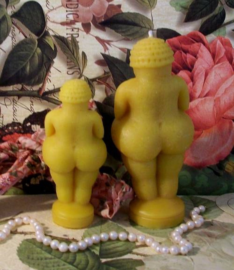 Free USA Shipping Beeswax Venus of Willendorf Candle Small Size Fertility Goddess image 2