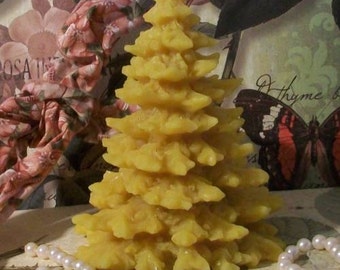 Free USA Shipping Beeswax Christmas Tree Candle Choice of Color